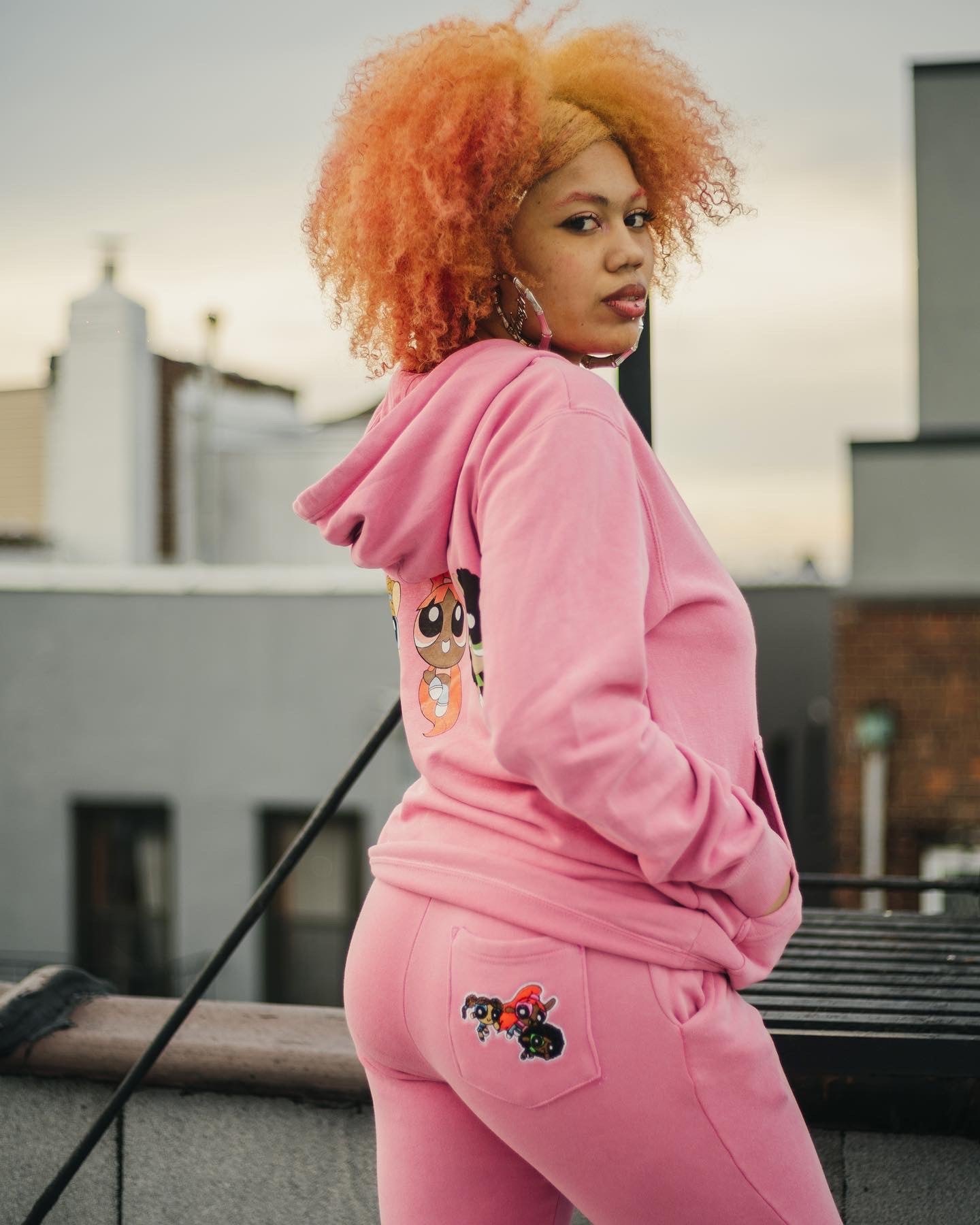 Power Puff Homegirls Pink Sweatpants