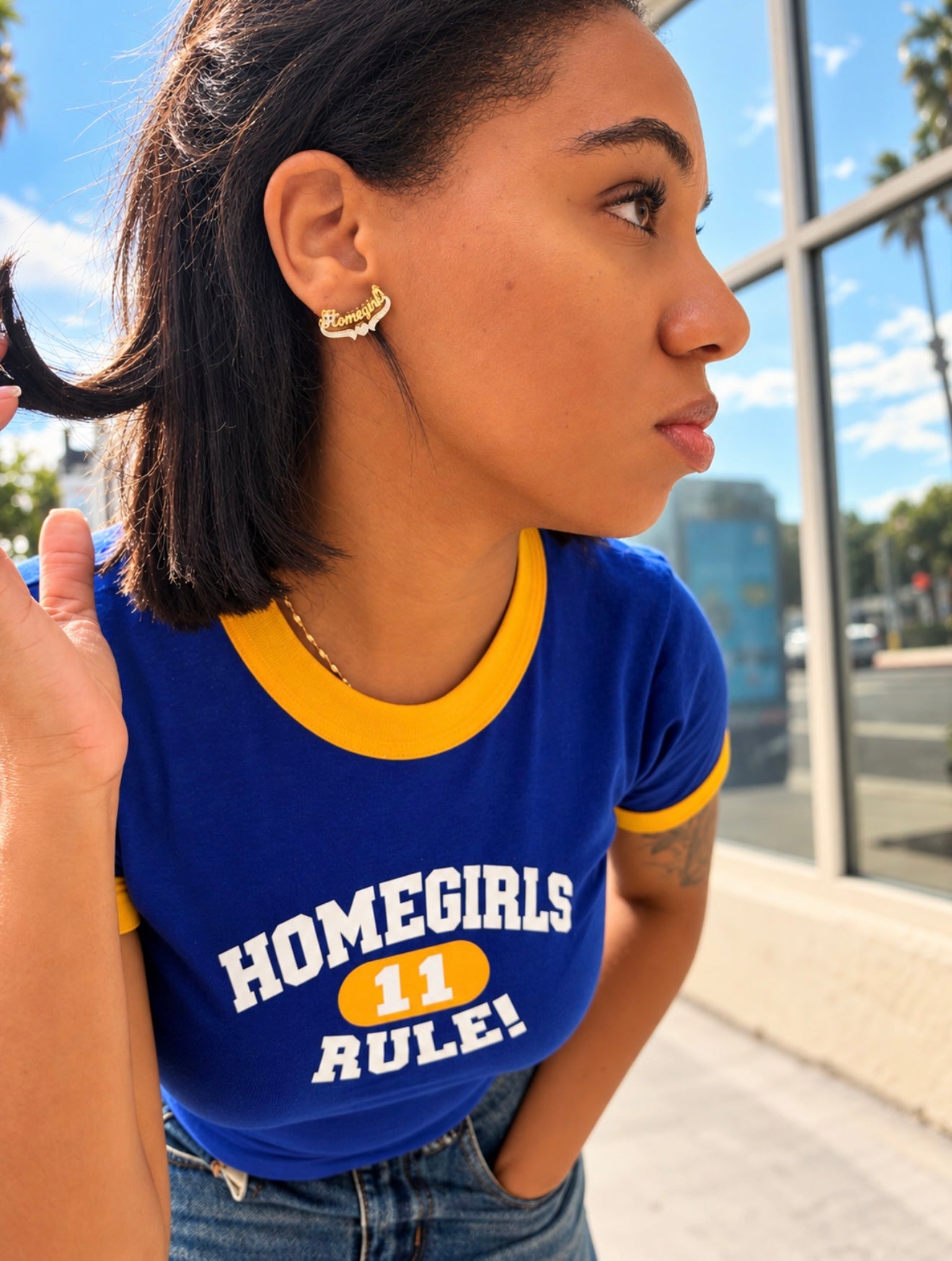 HOMEGIRLS★RULE! Ringer S/S Tee